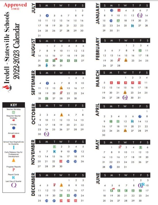 ISS Board approves 20222023 academic calendar Iredell Free News