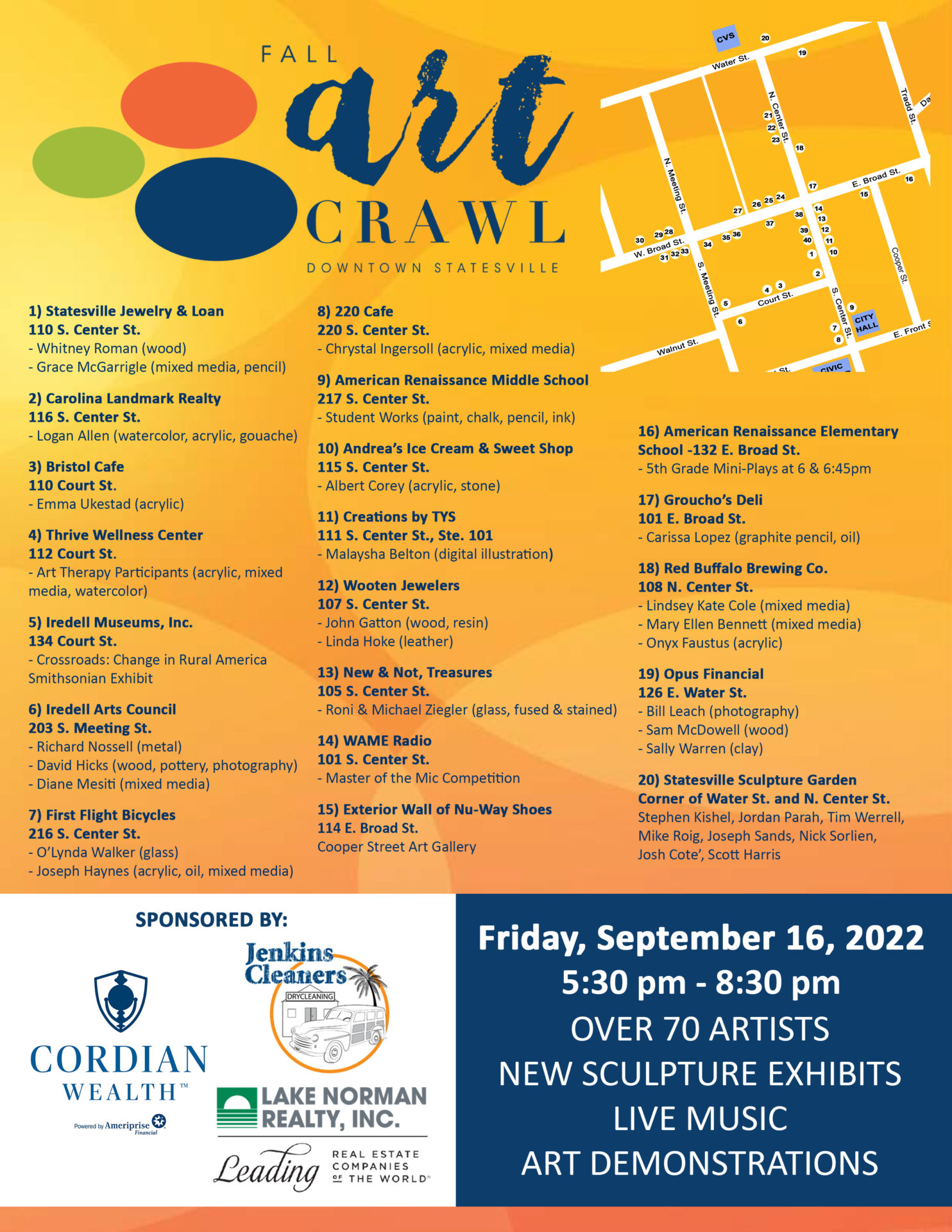 2022 Art Crawl to showcase 70 artists throughout Downtown Statesville