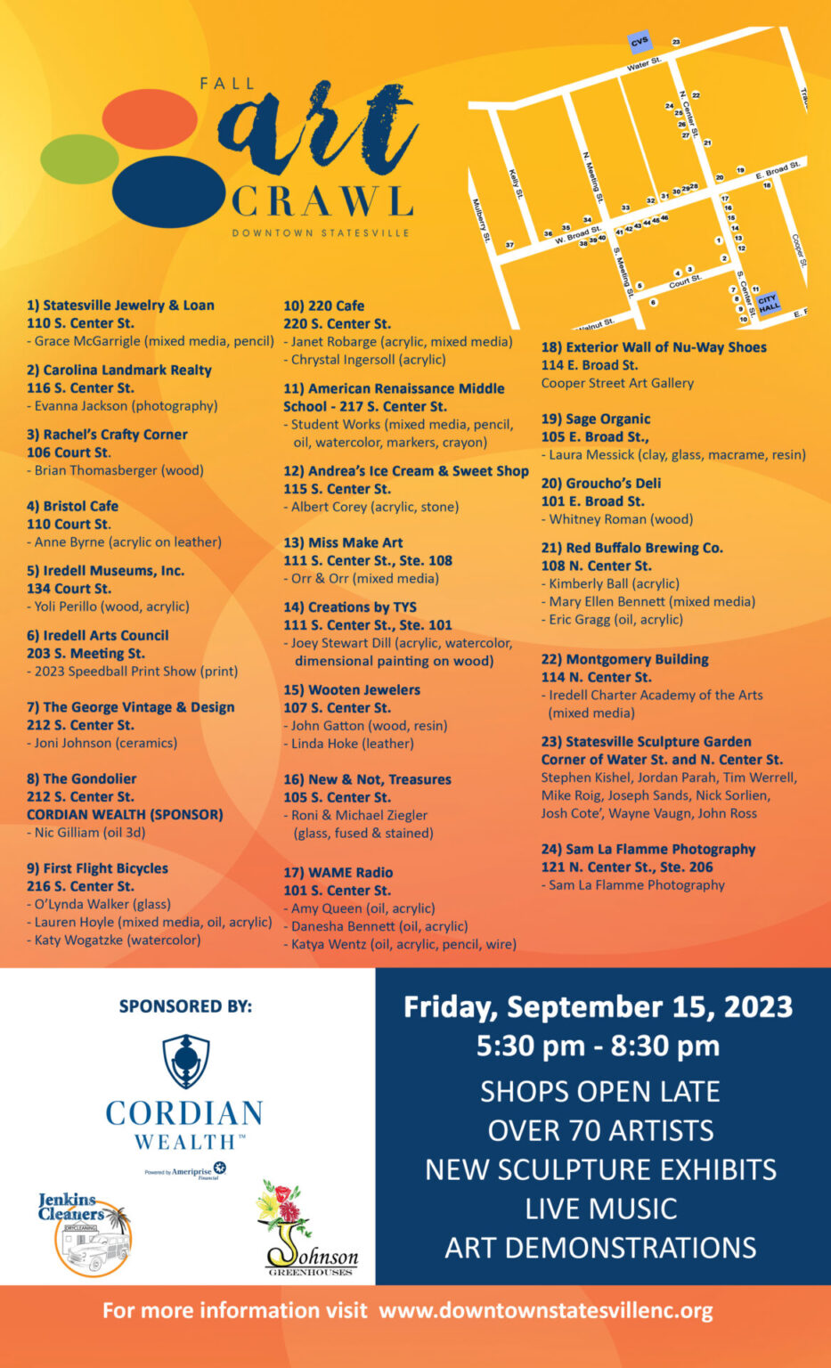 2023 Fall Art Crawl to showcase more than 80 artists in Downtown