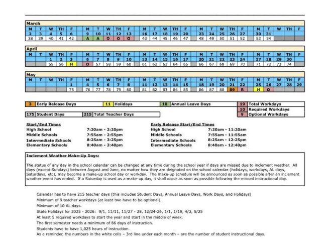 MGSD Board approves 20252026 school calendar, reviews process for