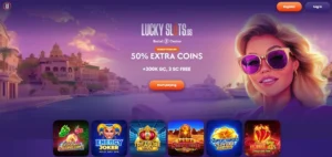 LuckySlots Casino Homepage