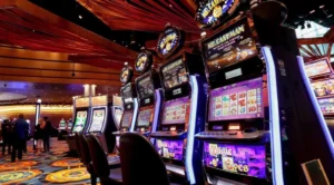 slots in gaming hall