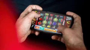 slots playing on smartphone