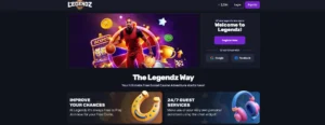 Legendz Casino Homepage