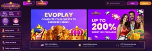 SweepsRoyal Casino Homepage